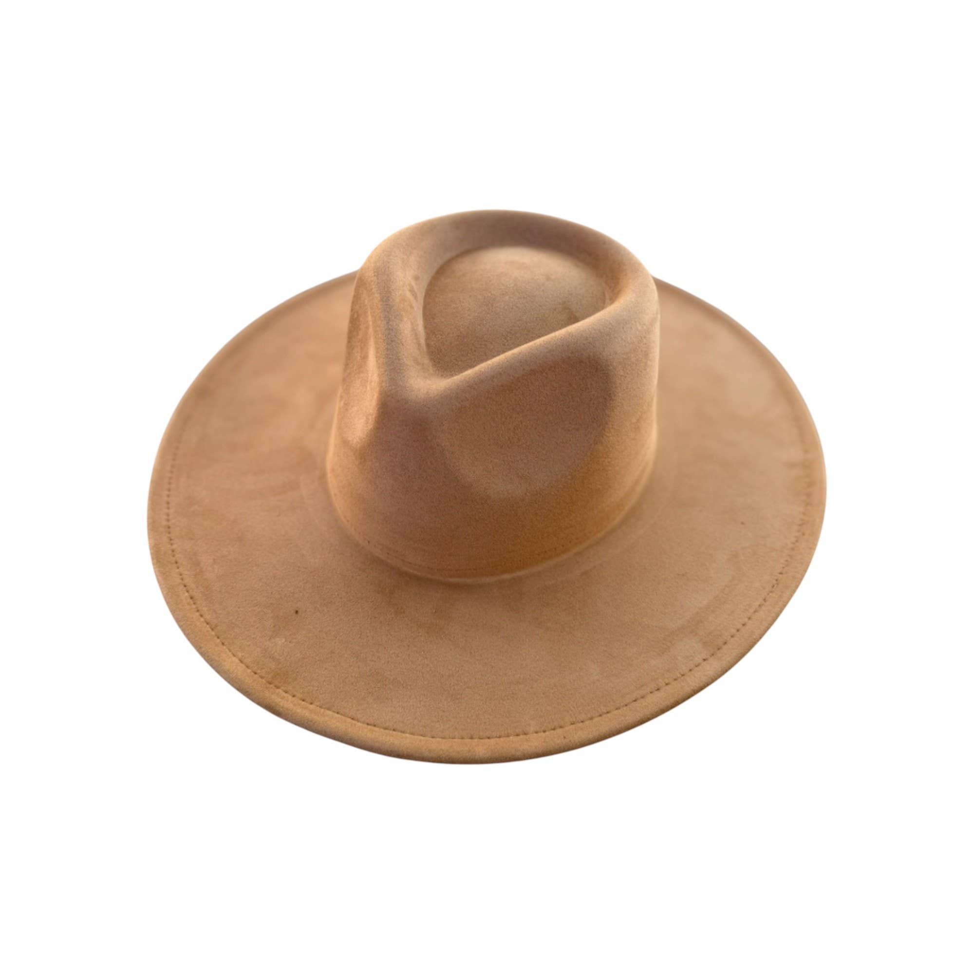 Portia Hat – Engroshandel Bucket hat - Dame – Vegansk Ruskind Bredskygget Rancher Hat3