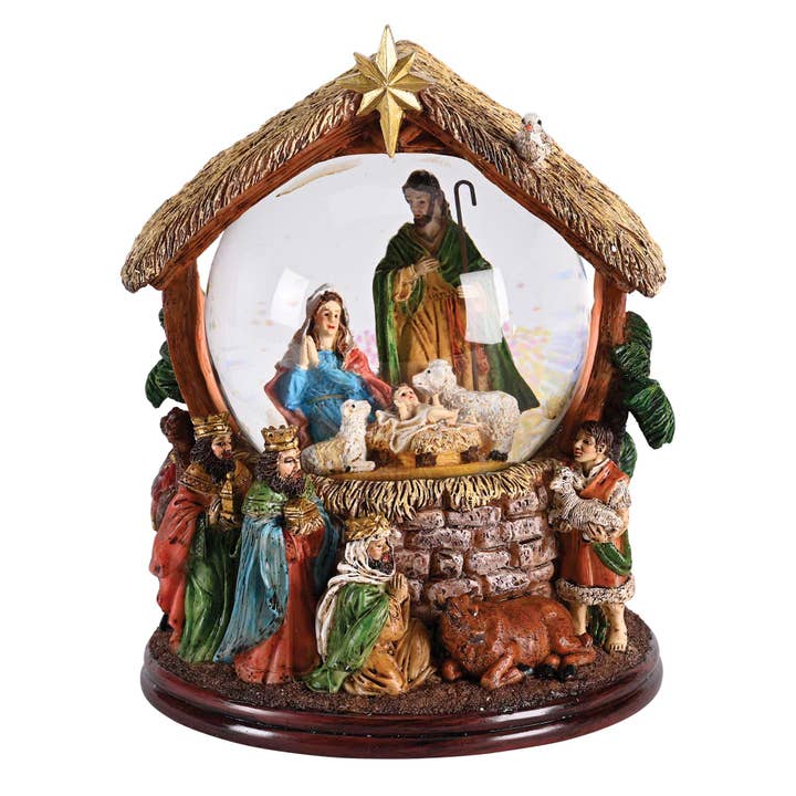 Waterglobe Nativity With Animals Kings for wholesale by Dicksons