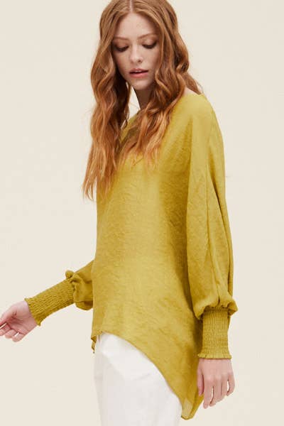 Grade & Gather - Vente Chemisier – femme - 40250PP - BLOUSE À MANCHES SMOCKÉES13