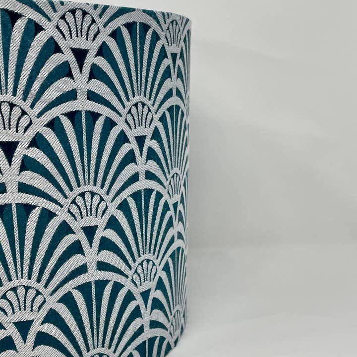 Fait Par Moi - Wholesale Lamp Shade - Zellige Teal Drum Lampshade3