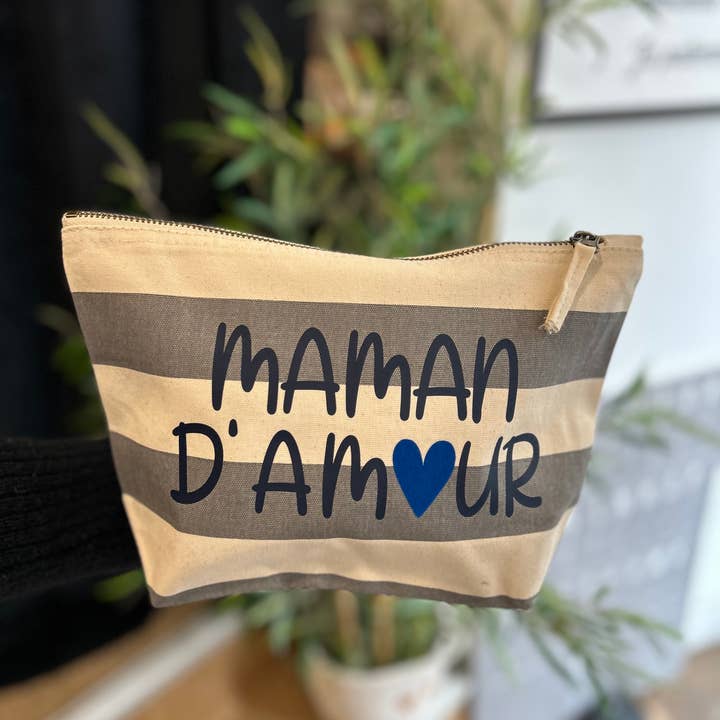 Toiles Chics - Wholesale Toiletry Bag - Women's - Striped toiletry bag - Mother's Day collection1