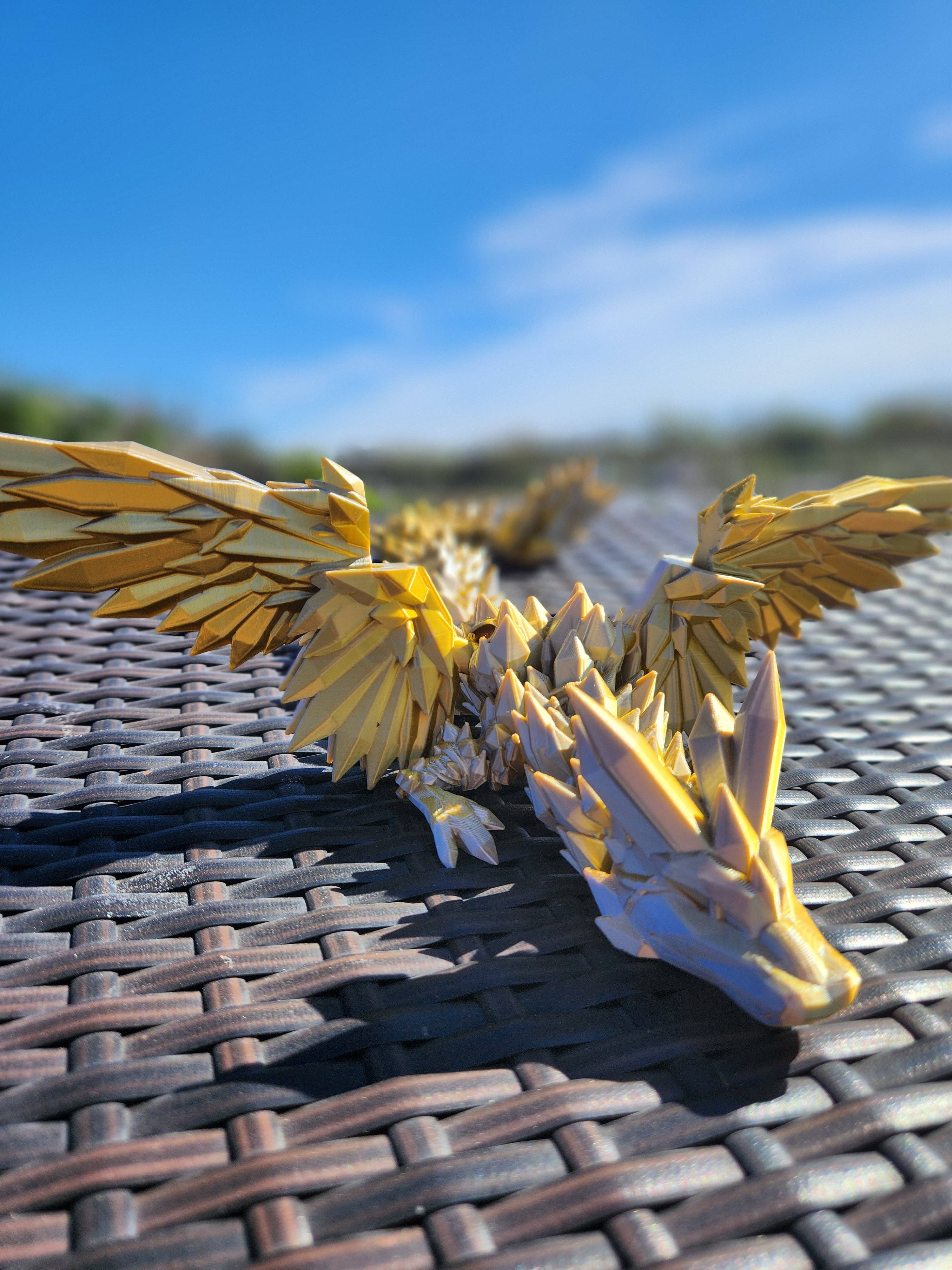 Altered Matter - Wholesale Decorative Figurine - Large Winged Dragon- Articulated Fantasy Decor0