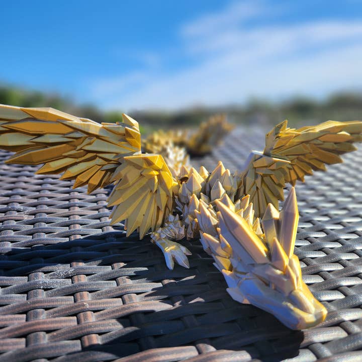 Altered Matter - Wholesale Decorative Figurine - Large Winged Dragon- Articulated Fantasy Decor