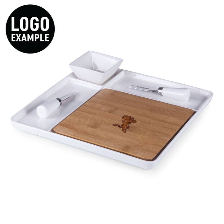 Bamboo White Porcelain Peninsula Cutting Board & Serving Tray - Core for wholesale on Faire4