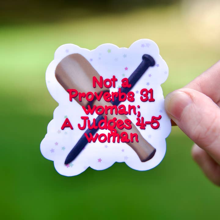 Biblical Womanhood Sticker for wholesale by Parted Pages Press