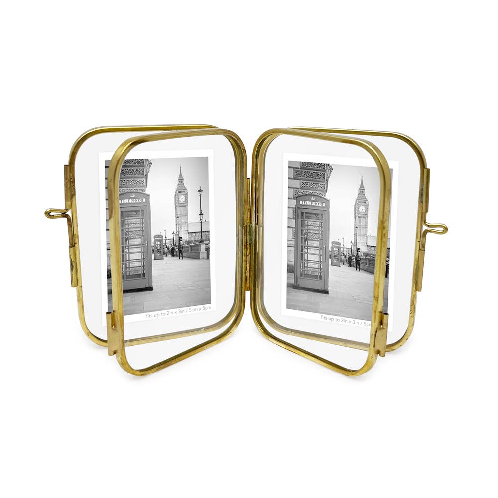 Isaac Jacobs International - Wholesale Picture Frame - Isaac Jacobs 2x3 Round-Edged Floating Frame with Locket1