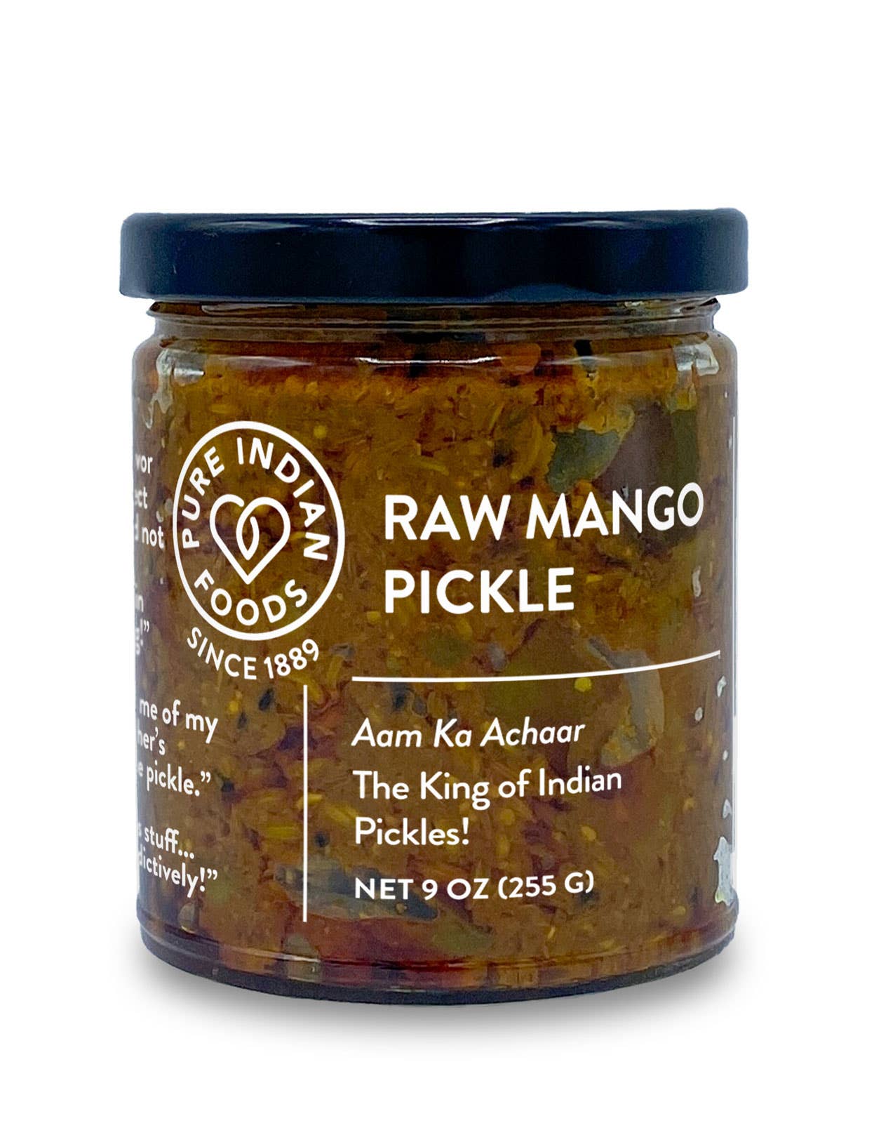 Pure Indian Foods - Wholesale Pickled vegetables - Indian Raw Mango Pickle - Limited Edition, Seasonal - 9 oz