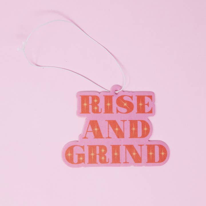 Car Airfreshener Rise and grind for wholesale by Made Au Gold