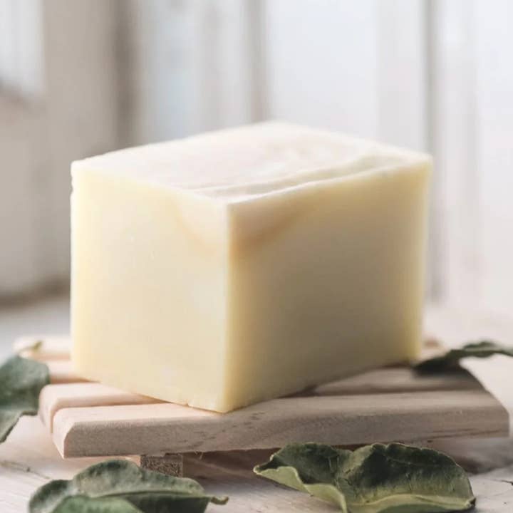 Thai Lime Eucalyptus Organic Solid Dish Soap for wholesale by Unearth Malee