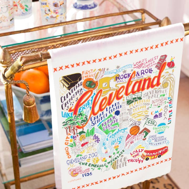 catstudio - Wholesale Tea Towel - Cleveland Dish Towel