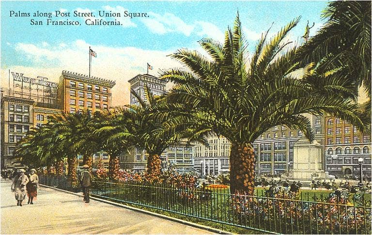 Found Image Press - Wholesale Magnet - Magnet SF-213 Union Square, San Francisco, California0