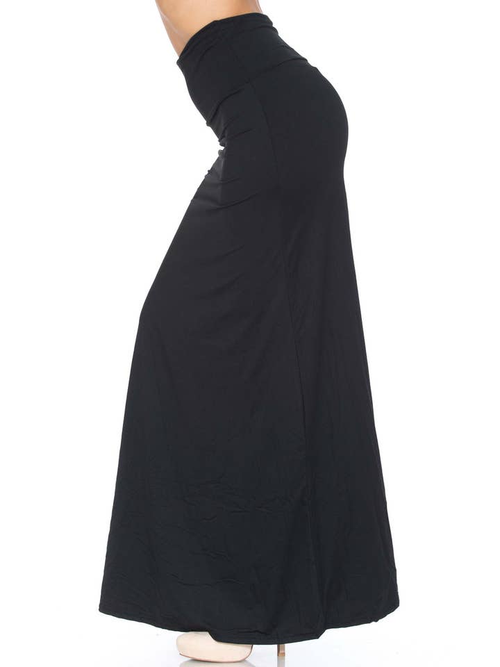 USA Fashion - Wholesale Skirt - Women's - Buttery Smooth Basic High Waist Maxi Skirt
