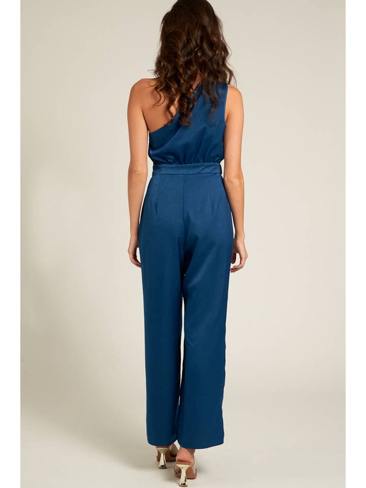 En Crème - Wholesale Jumpsuit - Women's - One Shoulder Jumpsuit with Back Tie10