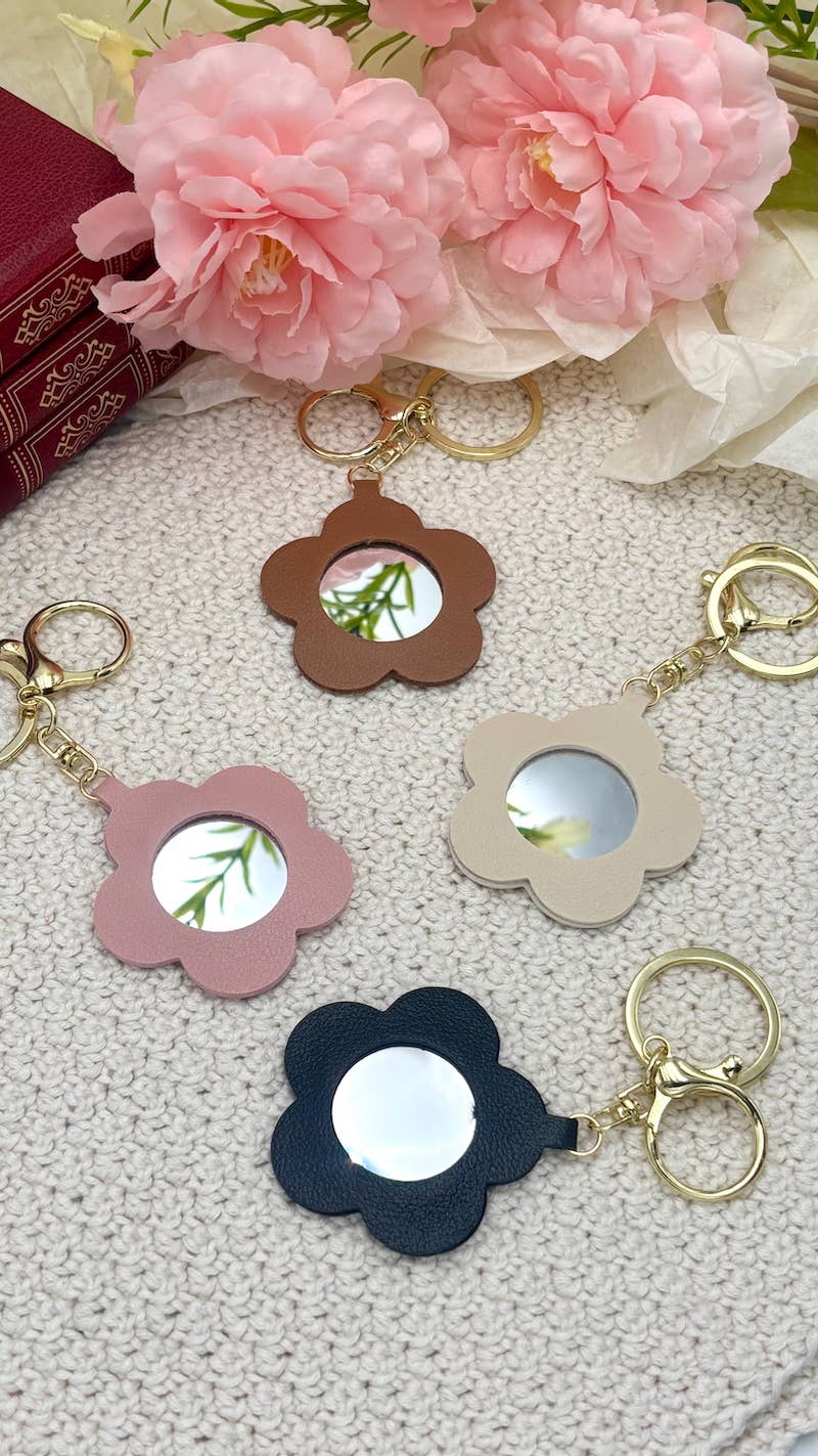 BYREN | ÉLINE L'ATELIER - Wholesale Keychain - Women's - Bag charm and keychain Mirror flower PC421