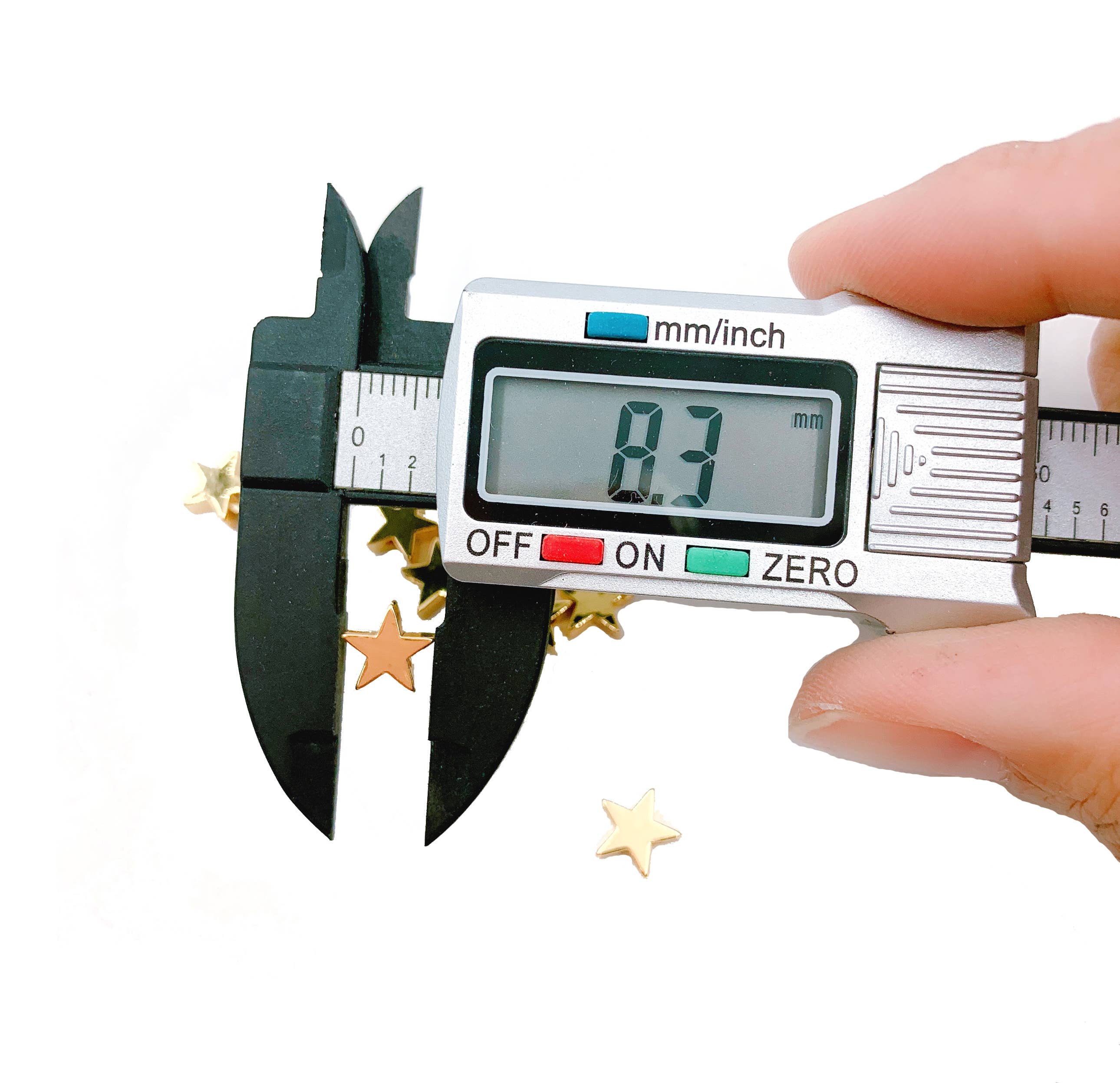 findings4uGem - Wholesale Individual charm/pendant - Dainty Gold Filled Star Bead, Star Charm Spacer Beads, BD0497