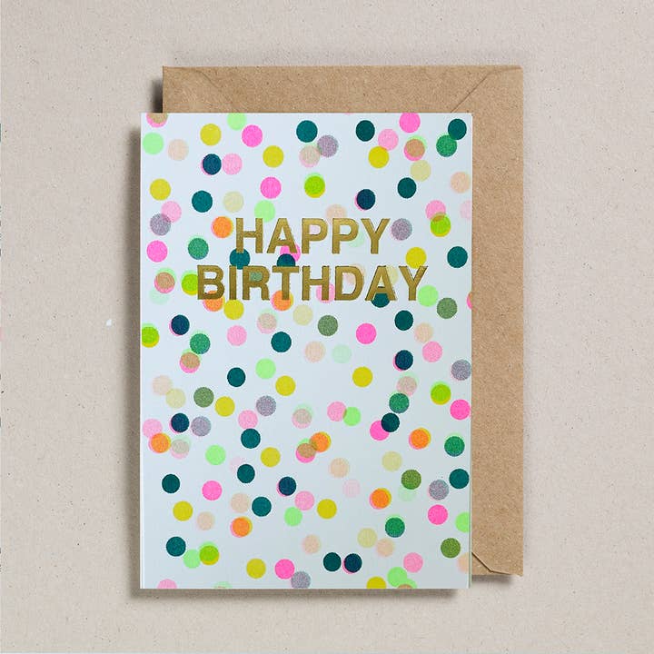 Riso Shapes (Pack of 6) Happy Birthday Confetti for wholesale by Petra Boase Ltd (US Duties Paid!)