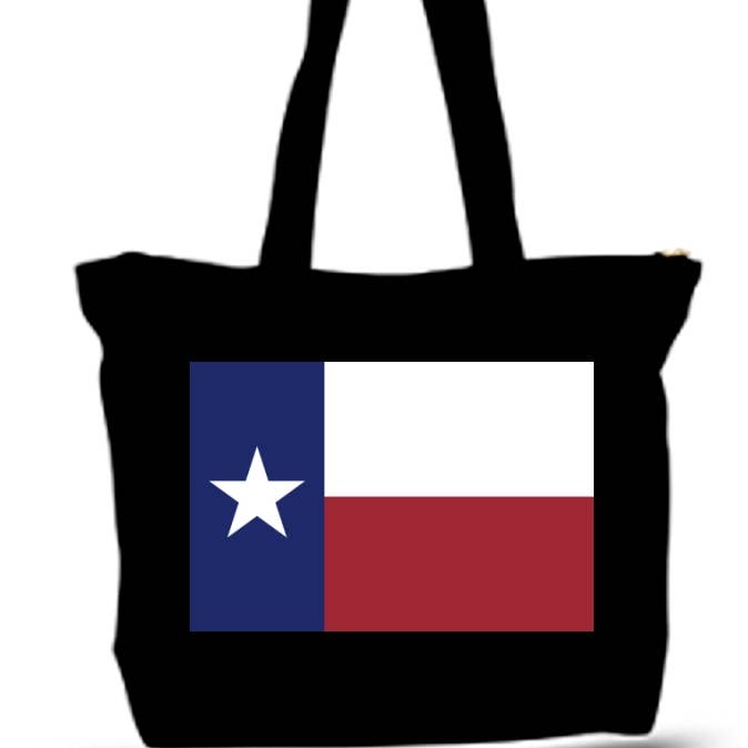 BMS BIZ - Wholesale Tote Bag - Unisex - State Flag Of Texas Large Tote New Zipper Bag