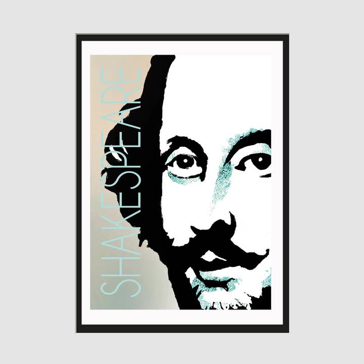William Shakespeare Large Format Fine Art Poster Print for wholesale by The Writer Illustrated