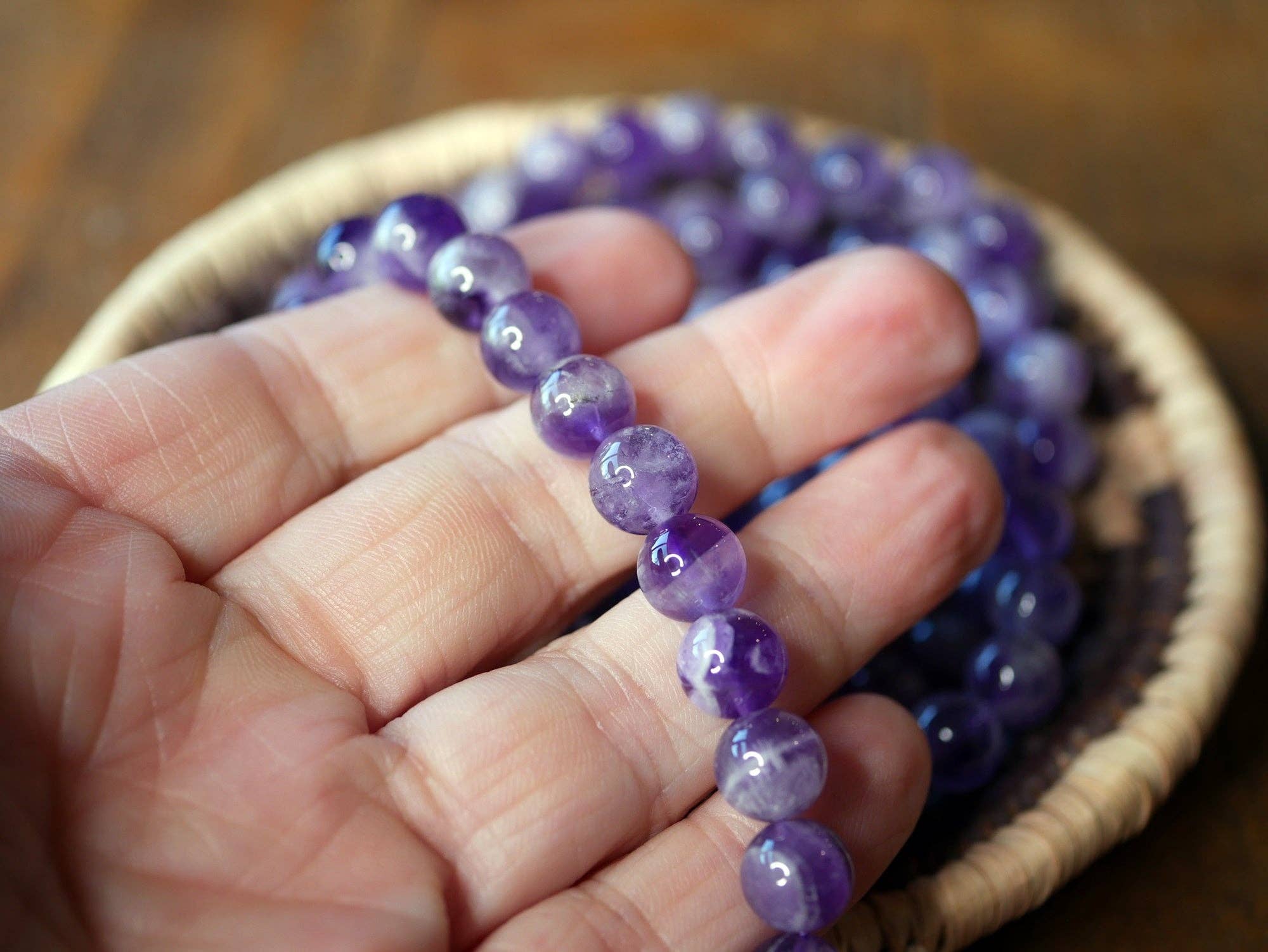 Superior Stones & Gifts INTL LLP - Wholesale Beaded Bracelet - Premium Gemstone Bracelet Chevron Amethyst Grade AA-Natural2