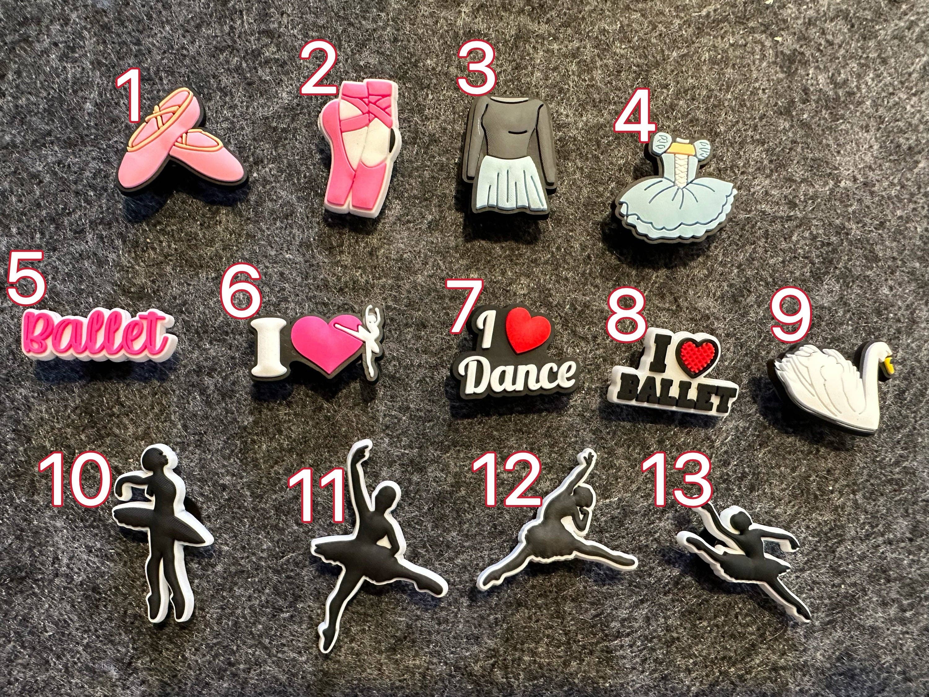 JuliesDecal - Wholesale Schoenaccessoires - Uniseks - Kies je eigen schoenbedels met een Dance Ballet-thema1