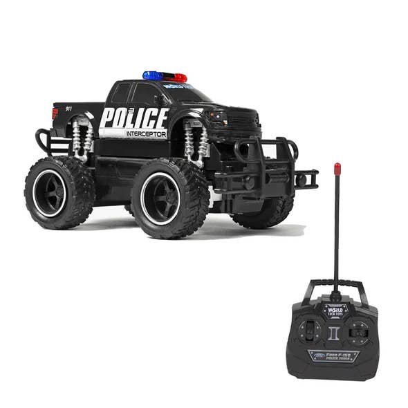 1:24 Ford F-150 Police RTR Electric RC Monster Truck for wholesale by World Tech Toys