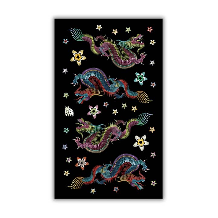 Dragões Bordados por atacado de Four Bears Sticker Club