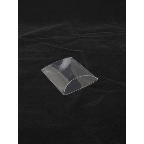 Size: 6.8x6x2.5cm Transparent Pillow Pack Box for wholesale by Inca UK