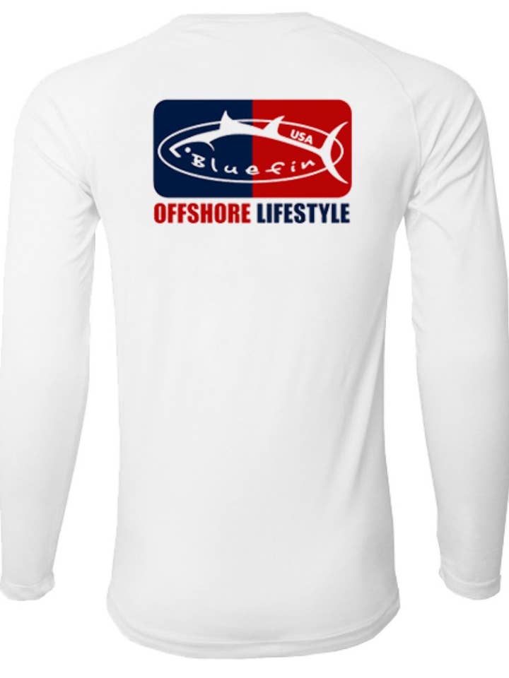 Schnelltrocknender Rashguard für Herren aus Mikrofaser-Spandex UPF 40+ für den Großhandel von Bluefin USA