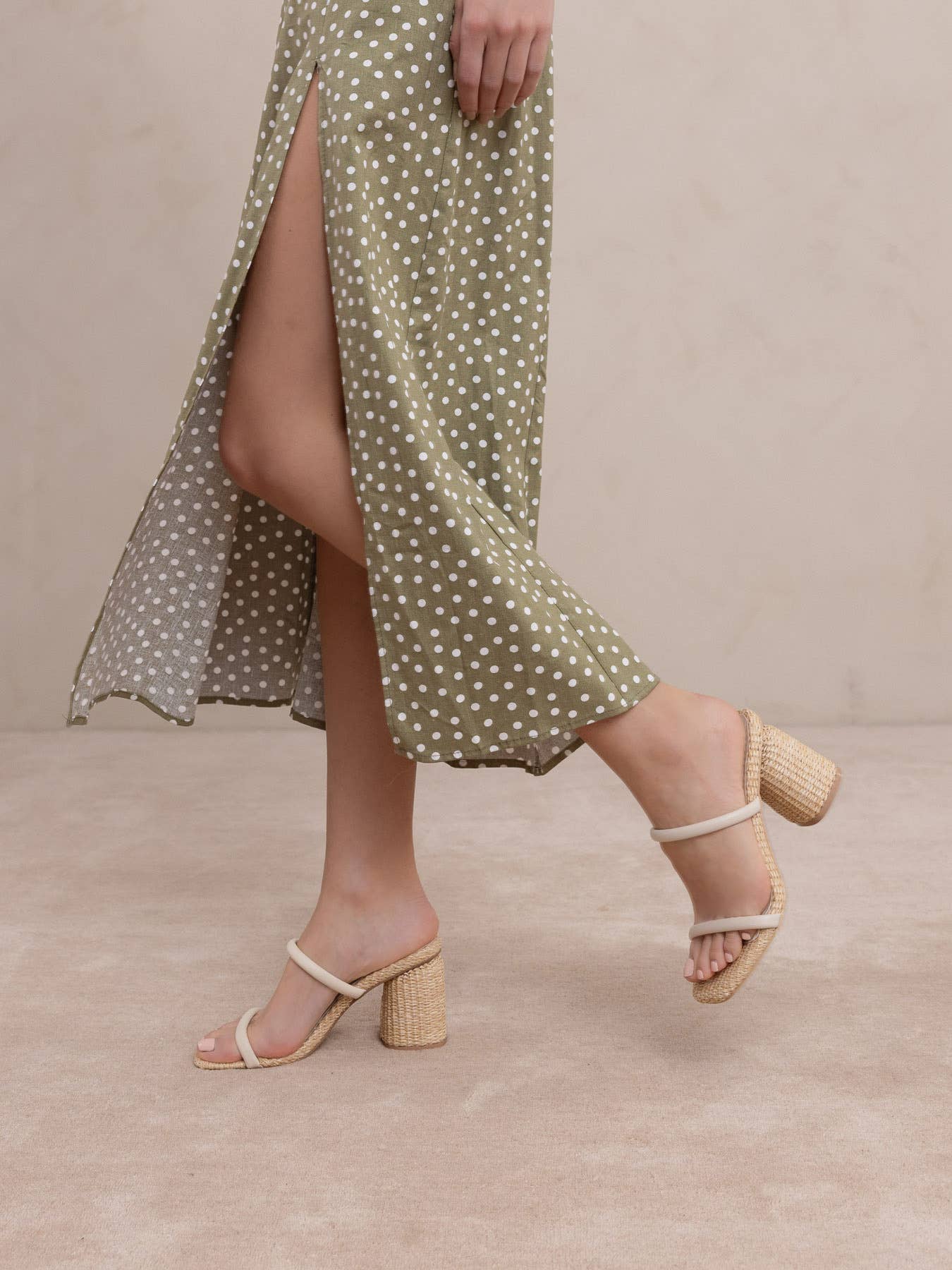 The Margaret Beige | Rattan Heel for wholesale on Faire7