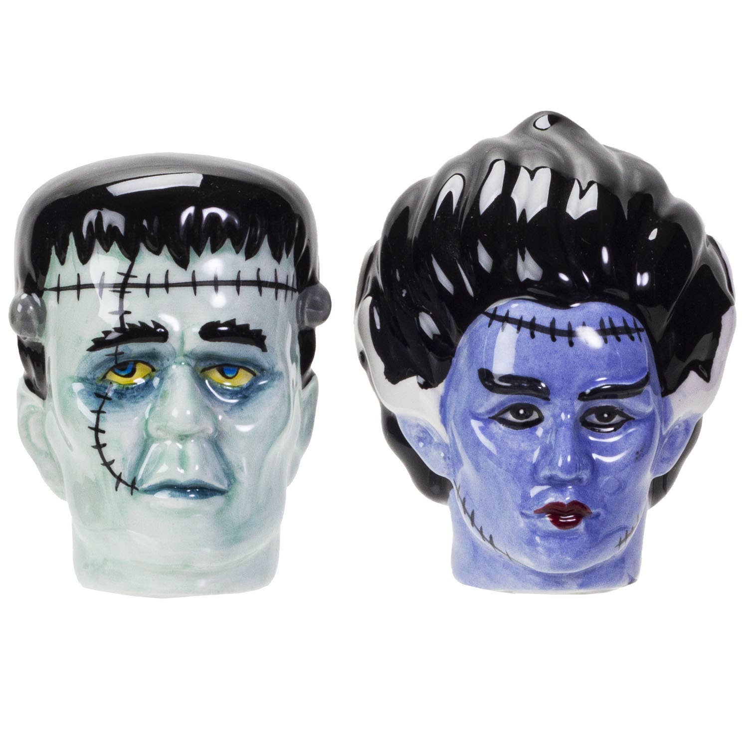 Pacific Trading - Wholesale Salt & pepper shaker set - Mr. & Mrs. Frankenstein Salt and Pepper Shakers Set1