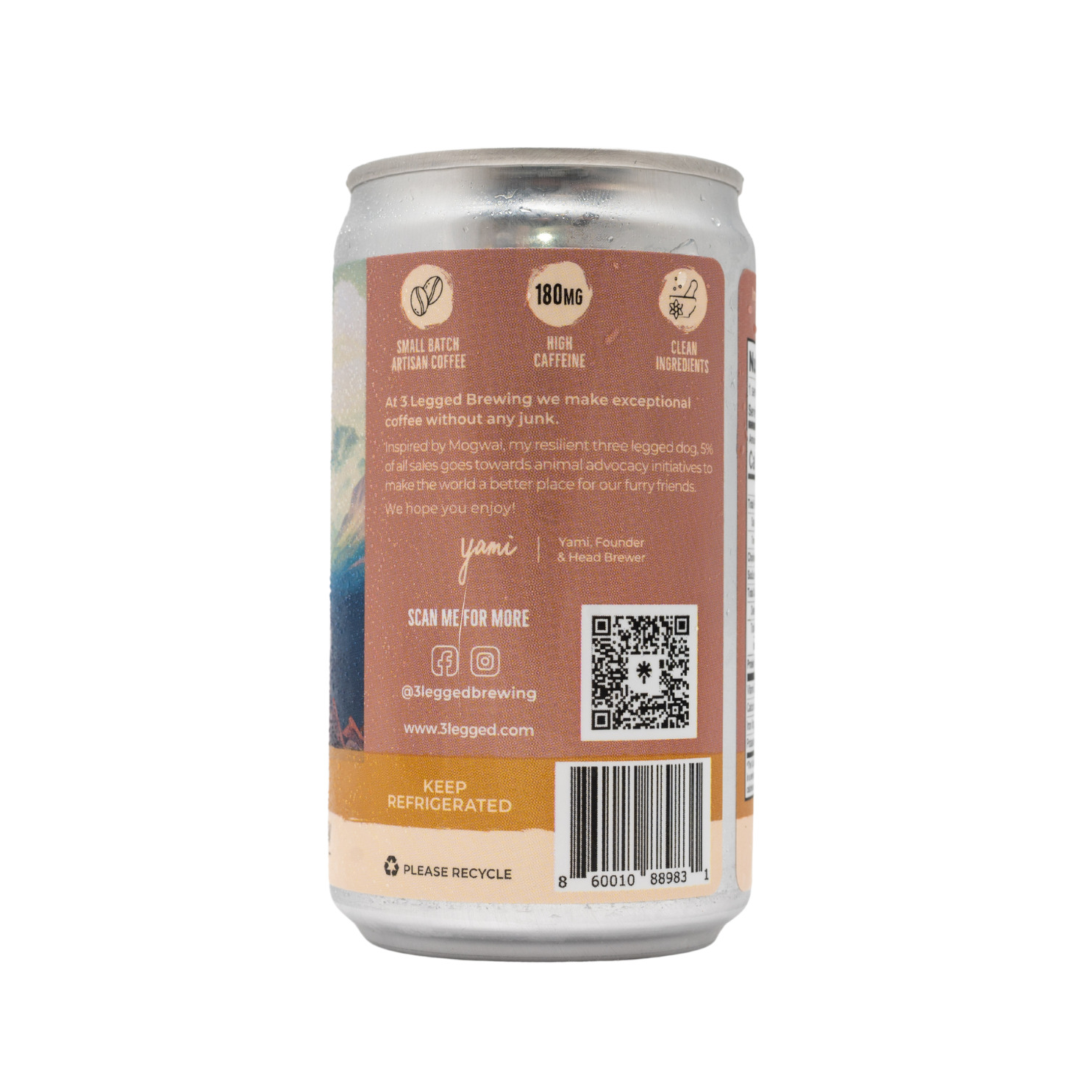 3Legged Coffee Brewery - Wholesale Iced Coffee/Cold Brew - Caramel Nitro Cold Brew Coffee 0-Sugar 0-Dairy2