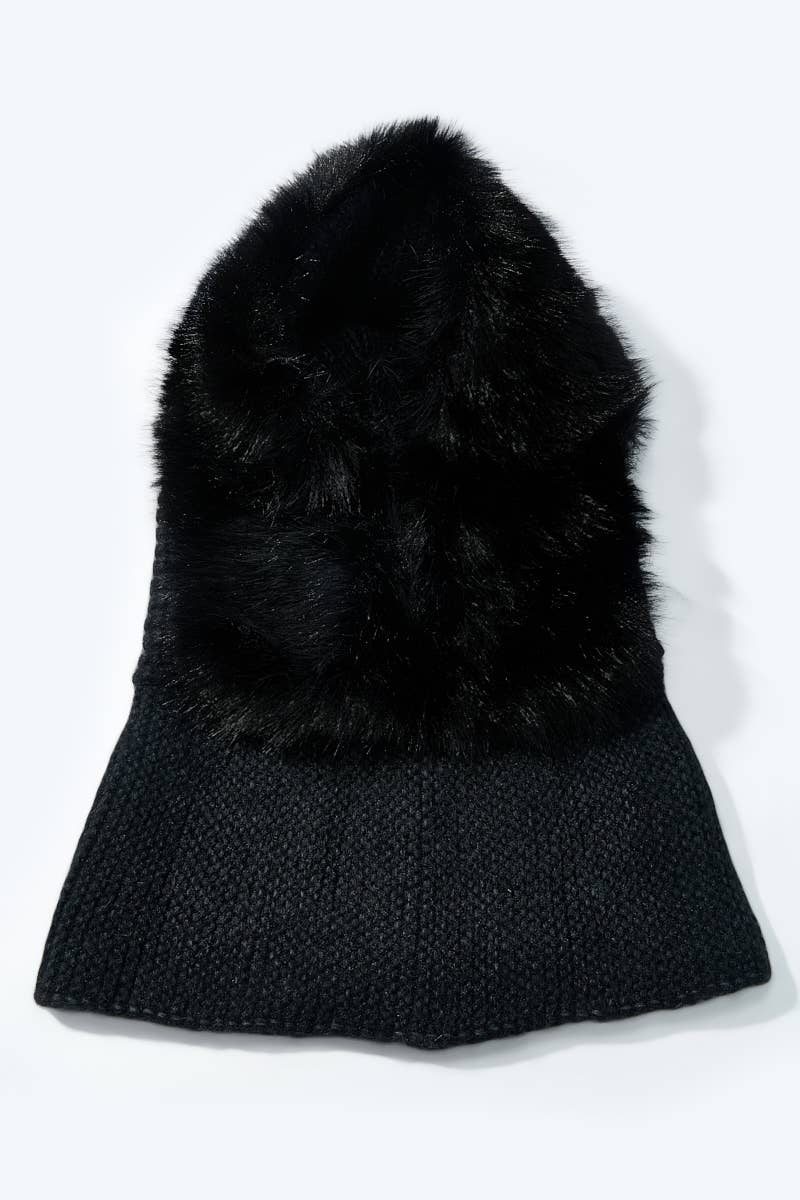 BYREN | ÉLINE L'ATELIER - Wholesale Beanie - Women's - Wool Beanie with Faux Fur MJ222SD7