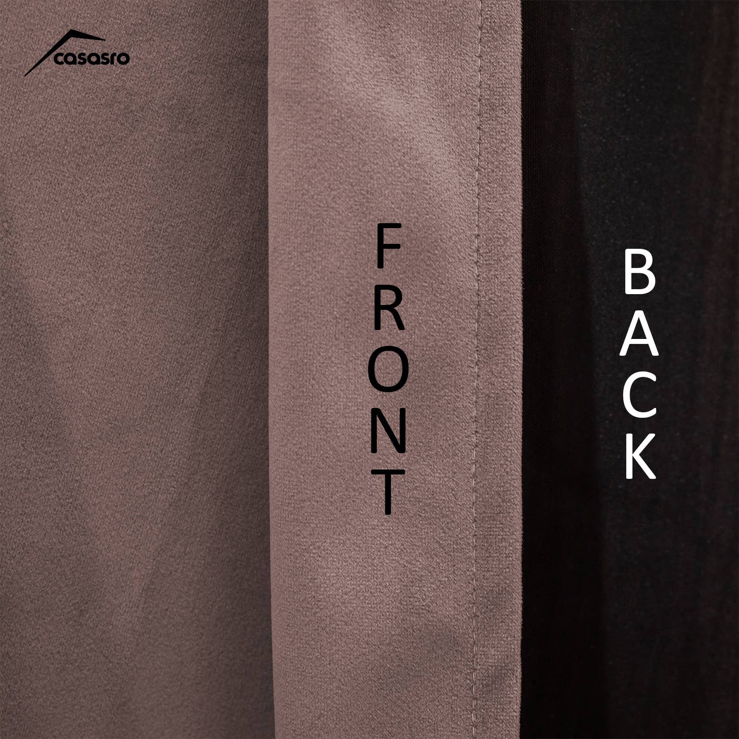 CASASRO – wholesale Curtain – CASASRO® Blackout Velvet Curtains | 7 Colour Options | 2 Panels 54” W x 95” D | Luxury Velvet Drapes | Height  Adjustable with Header Tape and Rod/Clip Attachable Top Pencil Pleat | 23