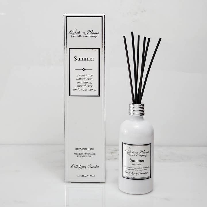 Summer Reed Diffuser for wholesale by Wick 'n Flame Candle Company