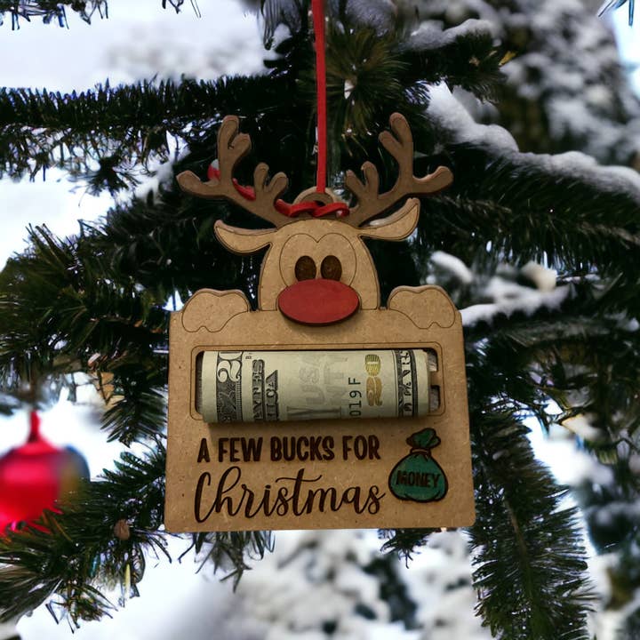 LivaBella Designs - Wholesale Ornament - Money Holder Christmas Ornament - A Few Bucks for Christmas2