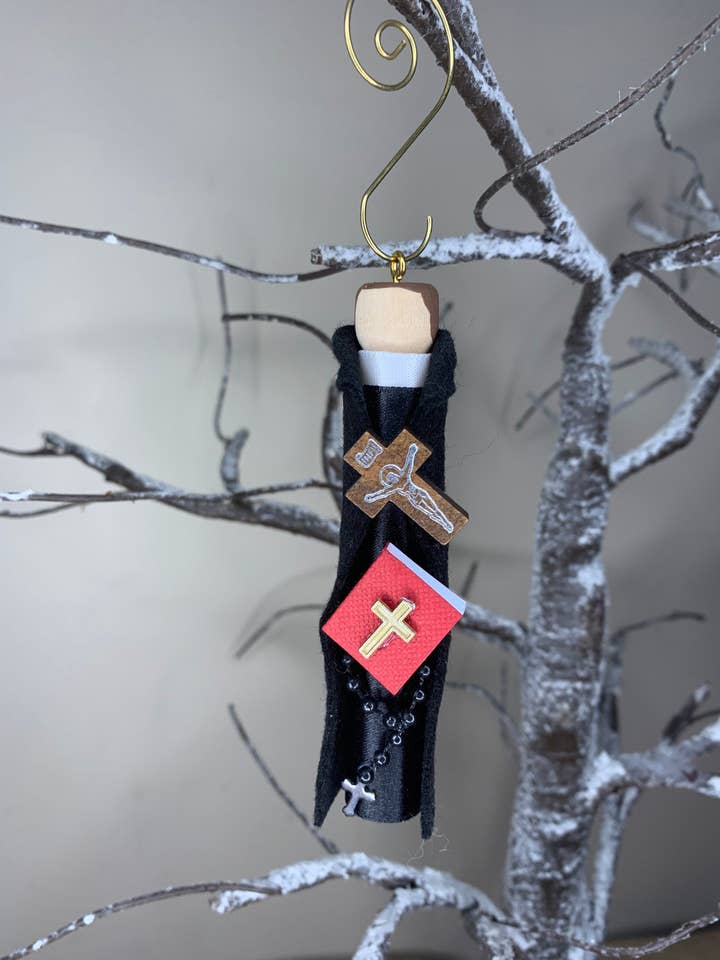 St. John Berchman Wooden Doll Ornament for wholesale by Our Saint Family