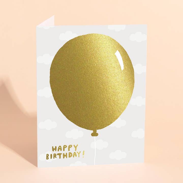 GULD BALLONG - Födelsedagskort för wholesale av Carolyn Suzuki