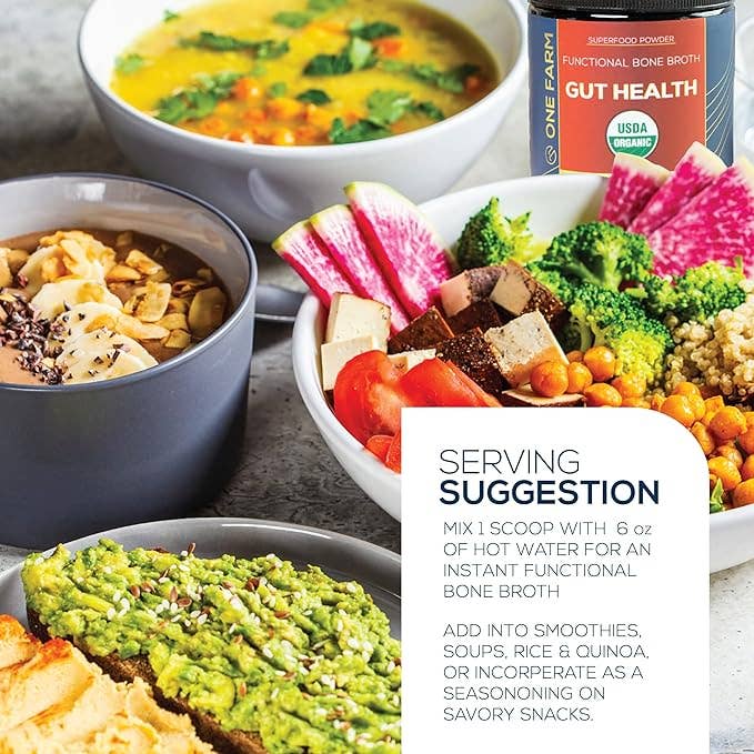 One Farm - Wholesale Powdered Health Drink - USDA Organic Functional Bone Broth for Gut Health4