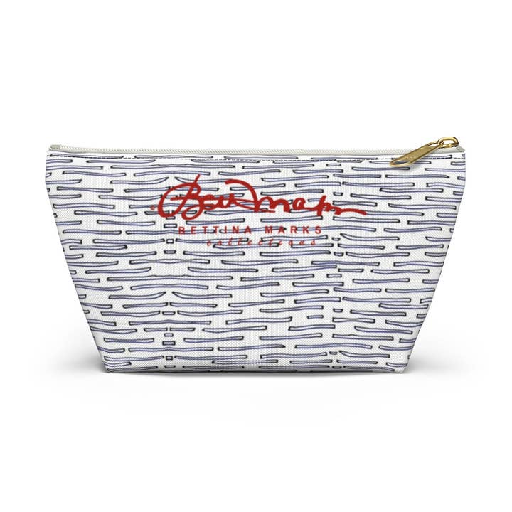 Nautical Crew Accessory Pouch w T-bottom for wholesale by BettinaMarksCollections