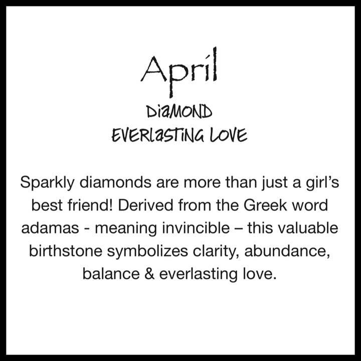 Inspired Generations – wholesale Serveringsfat – April Diamond Silver Birthstone hjärta med hjärta sked3