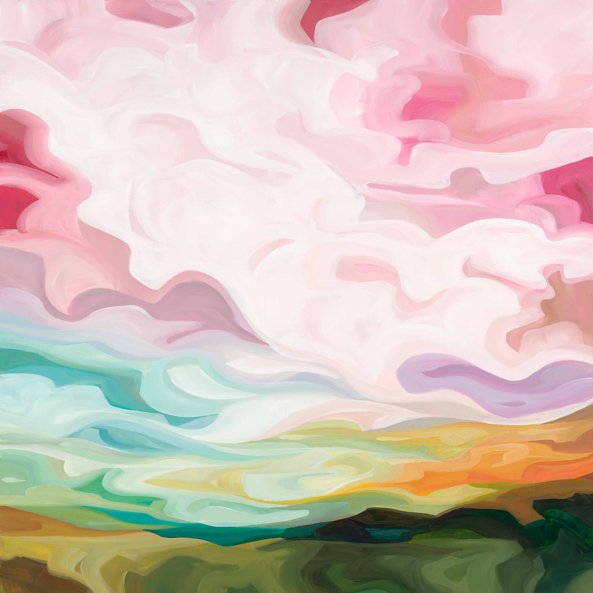 Susannah Bleasby Art - Wholesale Art Print - 'Belle Weather' | Abstract sky painting | Wall art print3