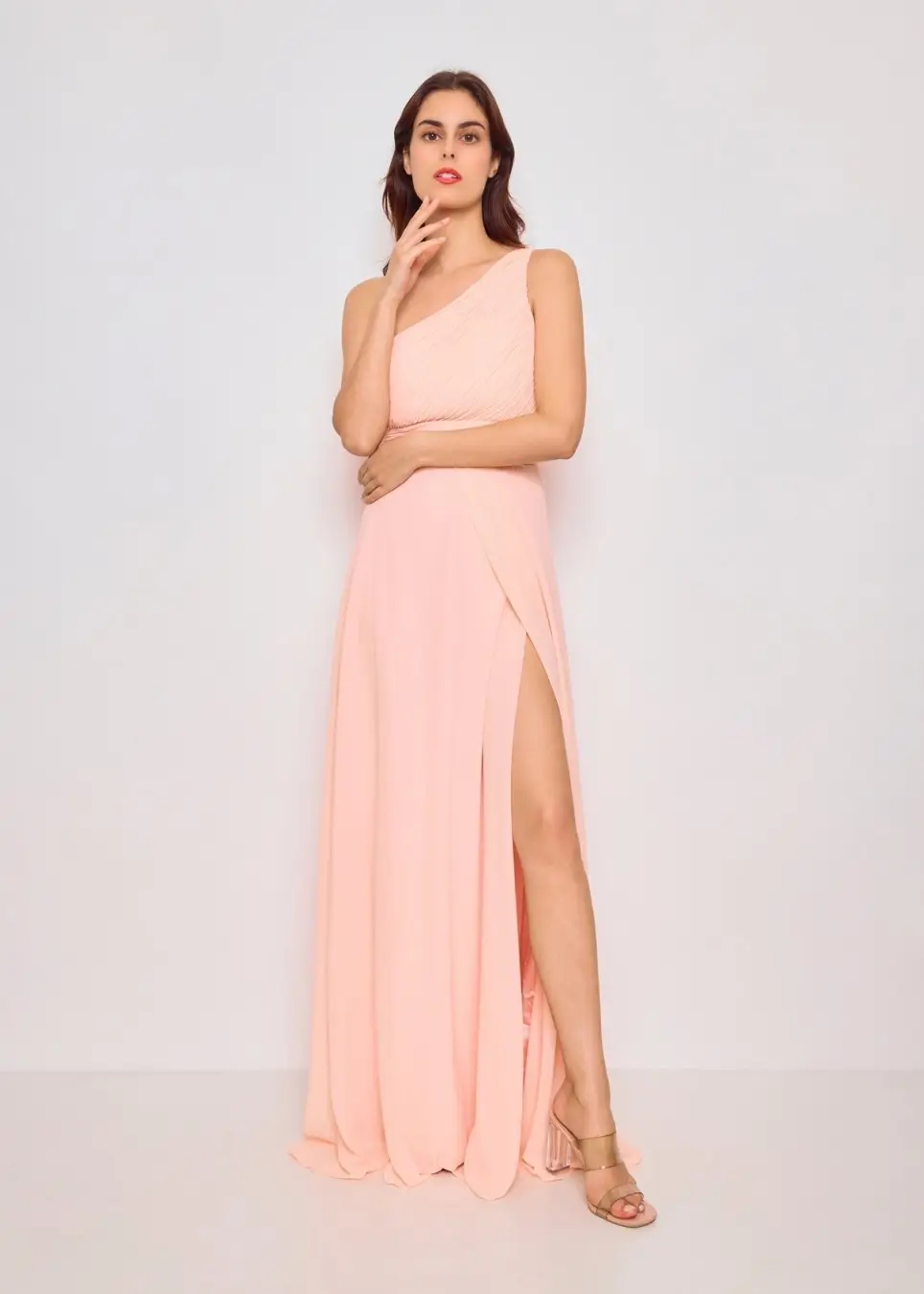 Eva & Lola - Epsilonn - Wholesale Gown - Women's - Long dress with slit at the thighs - R138621