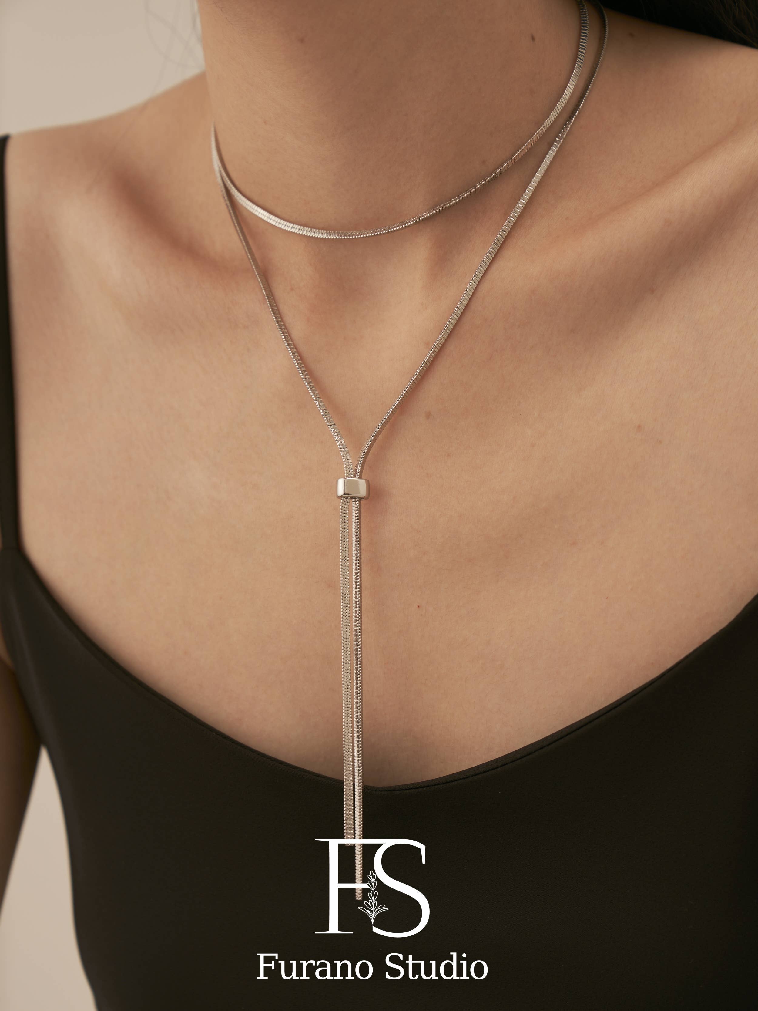 Furano Studio - Wholesale Y-Neck/Lariat Necklace - 18K Gold Extra Long Chain Necklace8