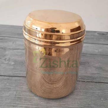 Brass Storage Container, Curved Lid (With tin Coating) for wholesale by SAMA Homes