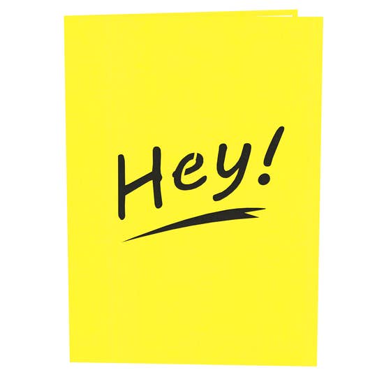 Dirty Pop Cards - Wholesale Everyday Greeting Card - Hey, F* You Funny 3D Pop-Up Rude Insult Greeting Card
