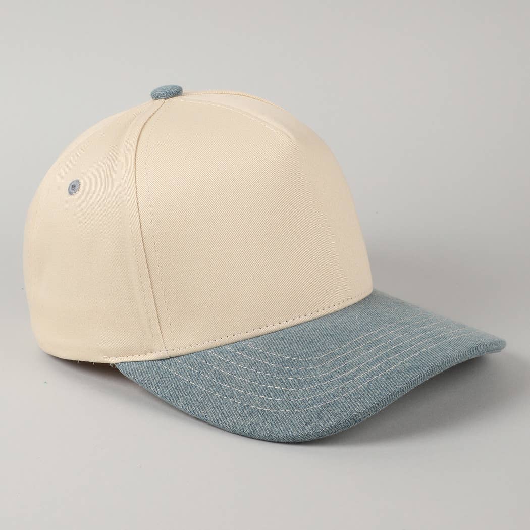 Fashion City - Wholesale Baseball Cap - Unisex - Plain Two-Tone Canvas Cotton Trucker Hat53