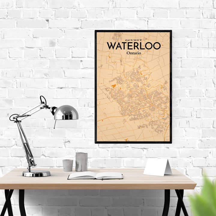 OurPoster.com - Wholesale Poster - Waterloo City Map Poster123