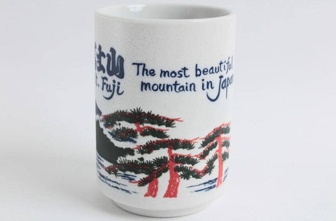 「FUNJI」In Japan - Wholesale Coffee Mug - Mt. Fuji Tea Cup Set: Japanese Mino Ware Yunomi Pottery Gift3