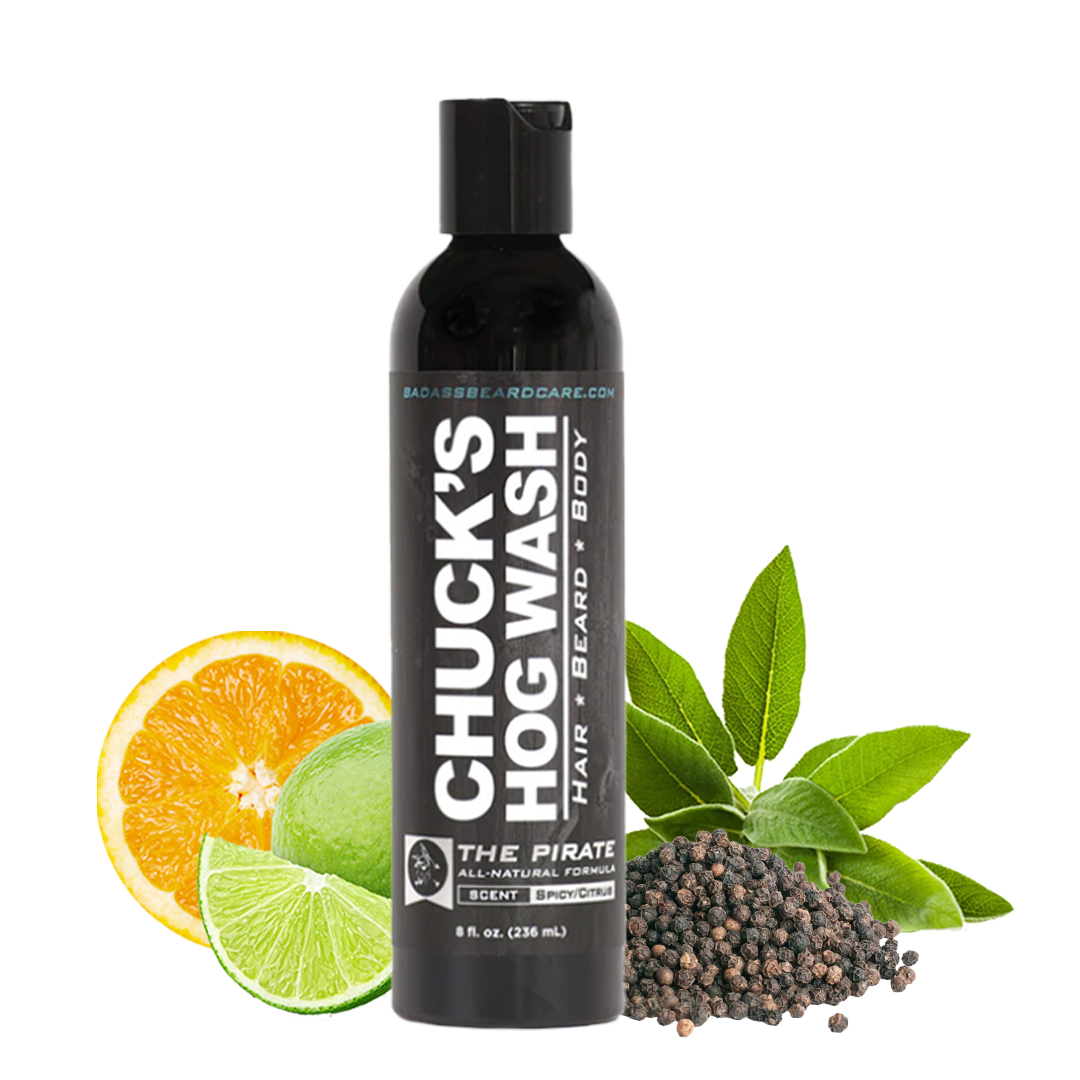 Badass Beard Care - Wholesale 2-in-1 Shampoo & Body Wash - Men's - Chuck's Hog Wash (Beard, Hair, & Body)9