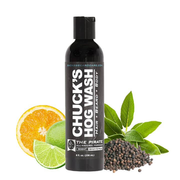 Badass Beard Care - Wholesale 2-in-1 Shampoo & Body Wash - Men's - Chuck's Hog Wash (Beard, Hair, & Body)9